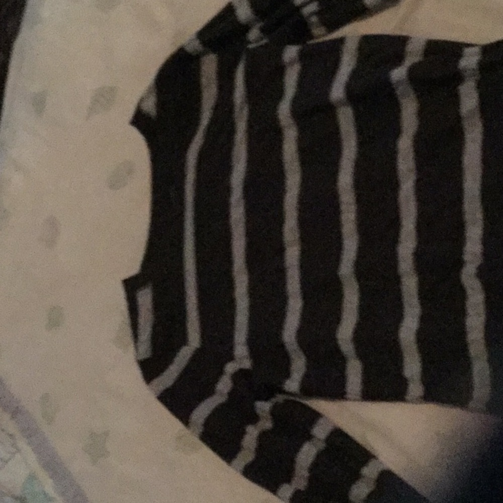 Long sleeved striped shirt
